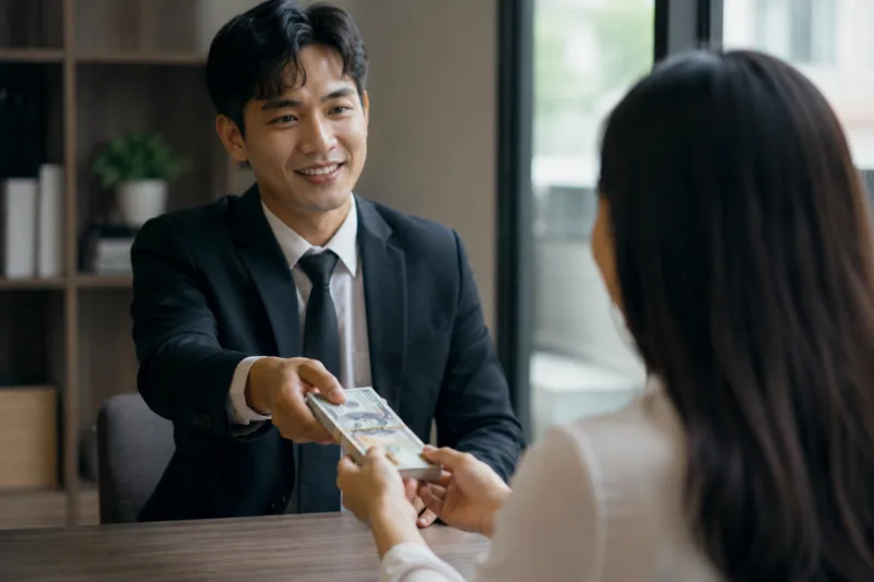nằm mơ thấy người thân cho tiền đánh số gì